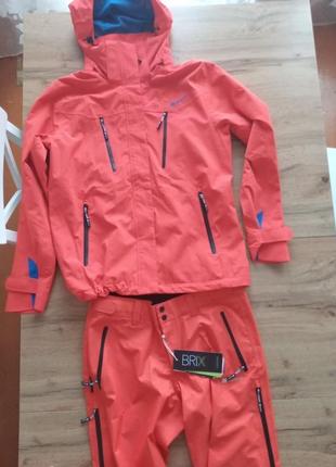 Skogstad яркий мужской лыжный термо костюм курточка-штаны система 3-layer мембрана m-размер. норвеги