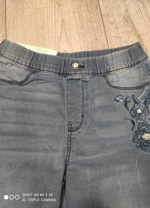 Джеггинсы джинсы стрейчевые с вышивкой esmara евро 38 м4 фото