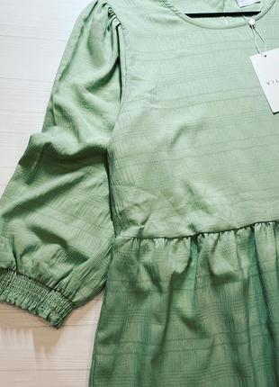 Сукня фісташкового кольору від vila з біркою6 фото