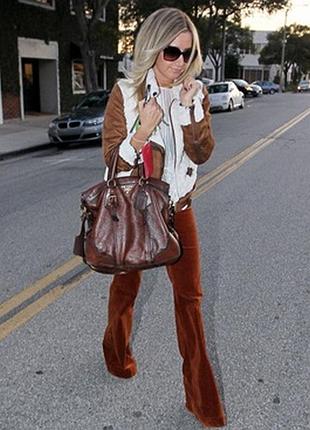 Фирменные вельветовые джинсы клеш principles