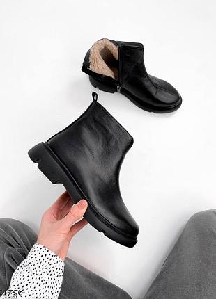 Новинка в наявності 🌿  код 11756 зимові черевики, колір: black,