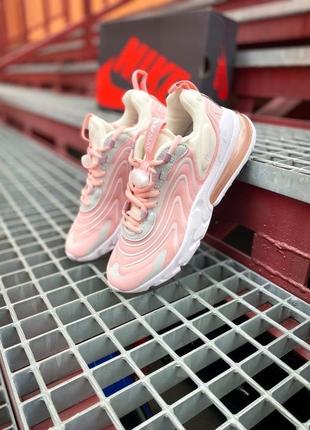 Женские кроссовки nike air max 270 react eng "barely rose"#найк10 фото