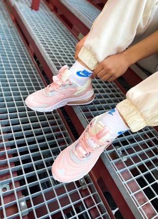 Женские кроссовки nike air max 270 react eng "barely rose"#найк3 фото