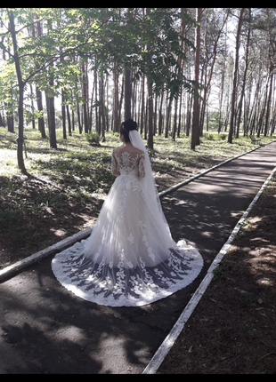 Весільне плаття кольору айворі2 фото