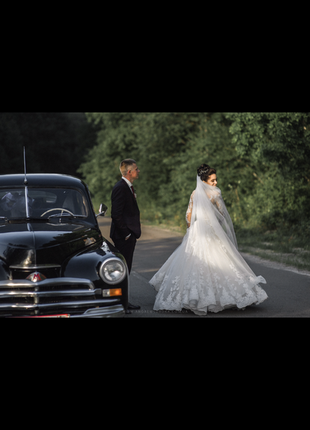 Весільне плаття кольору айворі3 фото