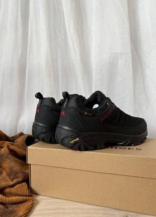 Кроссовки кеды туфли ботинки мужские теплые черные стильные удобные на осень осенние непромокаемые на резиновой подошве5 фото