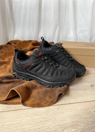 Кроссовки кеды туфли ботинки мужские теплые черные стильные удобные на осень осенние непромокаемые на резиновой подошве2 фото
