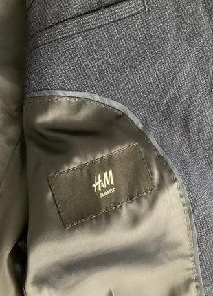 H&m slim fit піджак 3