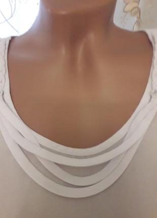 Бренд fellinaz, беленькая блузочка шелк, 38, см. замеры2 фото