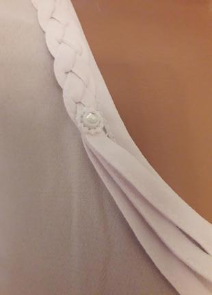 Бренд fellinaz, беленькая блузочка шелк, 38, см. замеры3 фото