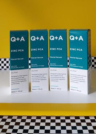 Сироватка для обличчя з цинком q+a zinc pca facial serum 30 мл.