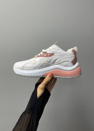 Жіночі кросівки puma rs-x ‘white pink’7 фото