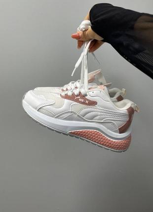 Жіночі кросівки puma rs-x ‘white pink’5 фото