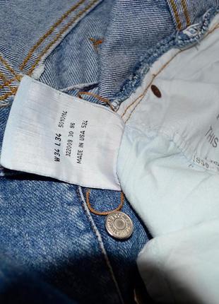 Levis 501 базові вінтажні прямі джинси зроблені в сша америка6 фото