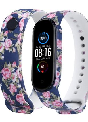 Ремішок з малюнком для mi band 3/4/5/6/7 ремешок с принтом mi band ремінець для годинника ми бенд браслет ми банд ремешок с рисунком мі бенд мі банд