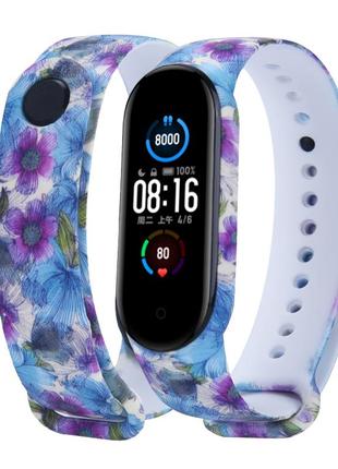 Ремішок з малюнком для mi band 3/4/5/6/7 ремешок с принтом mi band ремінець для годинника ми бенд браслет ми банд ремешок с рисунком мі бенд мі банд