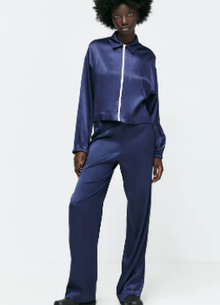 Костюм спорт шик zara оригінал! сатін розмір s/м