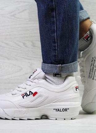 Жіночі кросівки fila yalor білі зима ❄️ знижка sale