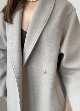 Шикарное зимнее качественное длинное пальто из итальянского кашемира7 фото