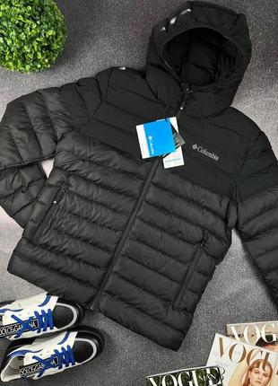 Мужская чёрная куртка columbia чоловіча чорна куртка columbia