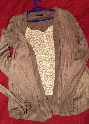 Кофта з блузою у квітах 2 в 1