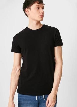 Комплект мужских футболок, размер xs, цвет черный