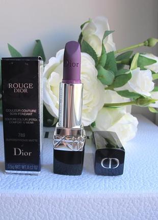 Помада dior rouge dior couture colour matte 789 - superstitious5 фото