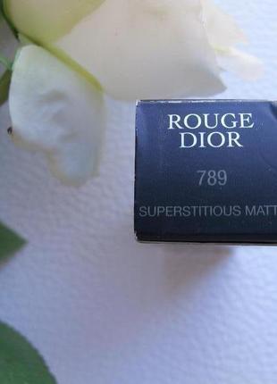 Помада dior rouge dior couture colour matte 789 - superstitious6 фото