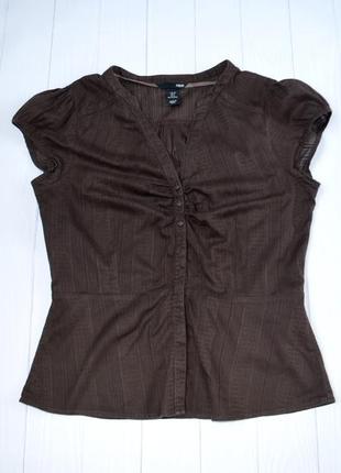 Легкая батистовая рубашка, блузка h&m, размер 382 фото