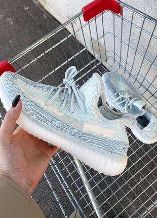 💙adidas yeezy boost 350 v2 cloud white reflective, кросівки жіночі адідас ізі буст 350, кросівки адідас ізі 350 рефлективні, кроссовки женские изи 350