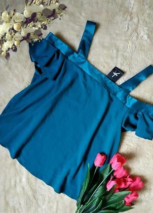 Трендова блузочка з відкритими плічками красивого кольору від atmosphere