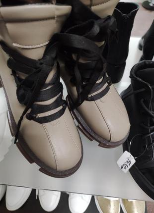 Стильні сучасні черевики на шнурках, бомбезні3 фото
