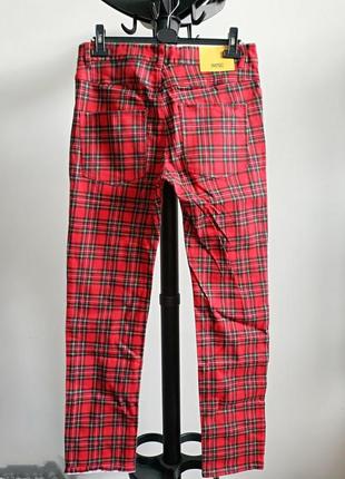 Мужские штаны брюки eddy tartan slim fit wesc швеция оригинал3 фото