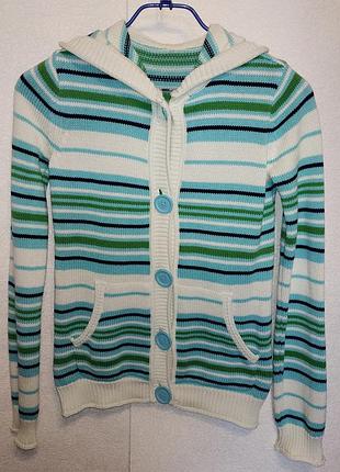 Кофта с капюшоном в полоску gap