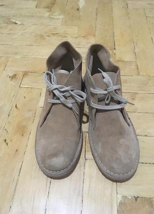 Замшевые ботинки topshop