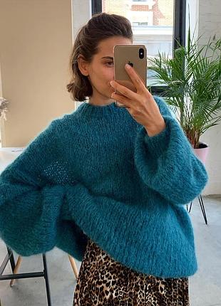 Светр оверсайз з м’якої вовни альпака