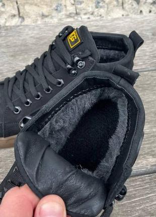 Чоловічі зимові черевики мужские зимние ботинки кросовки нубук / натуральная шерсть10 фото