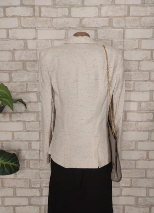 Фирменный naf naf пиджак/жакет со 100 % хлопка в цвете беж, размер с-м2 фото