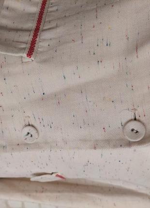 Фирменный naf naf пиджак/жакет со 100 % хлопка в цвете беж, размер с-м8 фото