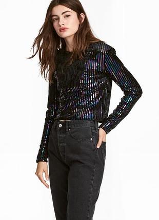 Чорний демісезонний джемпер h&m