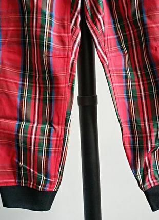 Штаны  джоггеры унисекс tartan zip jogger wesc швеция оригинал4 фото