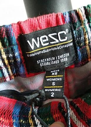 Штаны  джоггеры унисекс tartan zip jogger wesc швеция оригинал5 фото