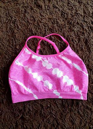 Яркий спортивный топ размер с-м