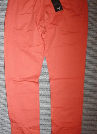 Брюки чиносы oodji - 36 (182-48) терракот, лето, новые