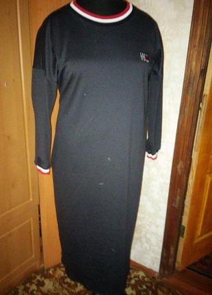 Нова тепла спортивна сукня т.синя з бірками
