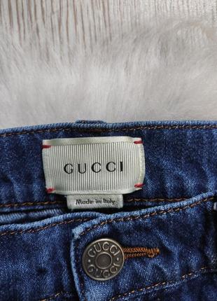 Женские люкс синие прямые джинсы скинни низкая талия посадка gucci италия оригинал6 фото