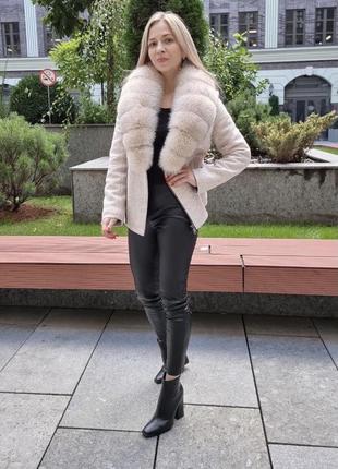 Пальто жіноче 60 см пісець фінський пальто/косуха2 фото