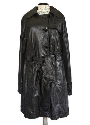 Oakwood  кожаный тренч.