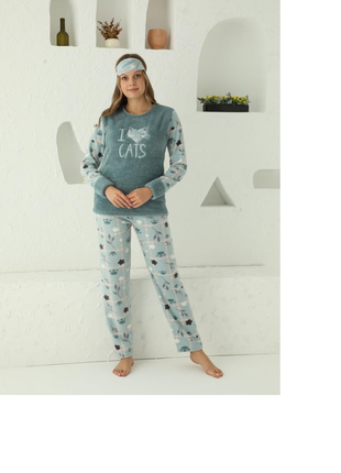 Пижама женская тёплая, піжама жіноча тепла махрова