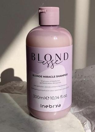 Шампунь для оттенков блонд inebrya blondesse blonde 300 мл